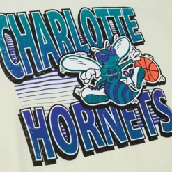 Apparel Mitchell & Ness T-Shirts & Tops-Incline Stacked Tee Charlotte Hornets