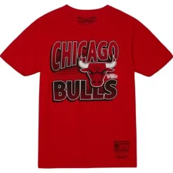 Apparel Mitchell & Ness T-Shirts & Tops-Incline Stacked Tee Chicago Bulls