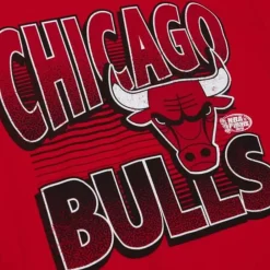 Apparel Mitchell & Ness T-Shirts & Tops-Incline Stacked Tee Chicago Bulls