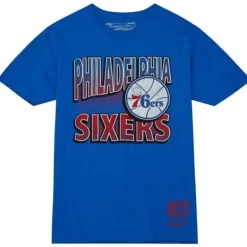 Apparel Mitchell & Ness T-Shirts & Tops-Incline Stacked Tee Philadelphia 76Ers