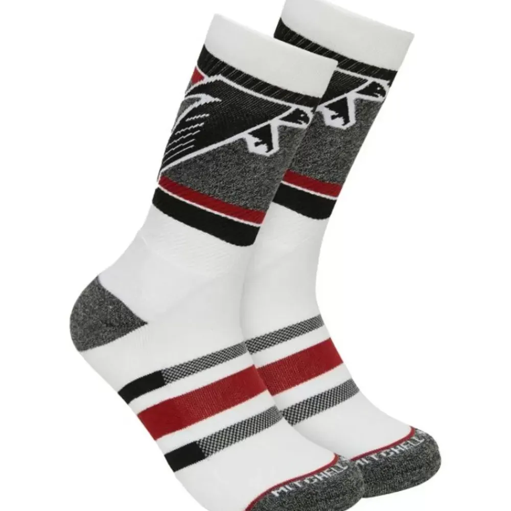 Apparel Mitchell & Ness Accessories-Interception Crew Socks Atlanta Falcons