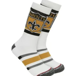 Apparel Mitchell & Ness Accessories-Interception Crew Socks New Orleans Saints
