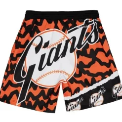 Apparel Mitchell & Ness Shorts-Jumbotron 2.0 Sublimated Shorts San Francisco Giants