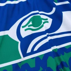 Apparel Mitchell & Ness Shorts-Jumbotron 2.0 Sublimated Shorts Seattle Seahawks