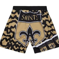 Apparel Mitchell & Ness Shorts-Jumbotron 2.0 Sublimated Shorts New Orleans Saints