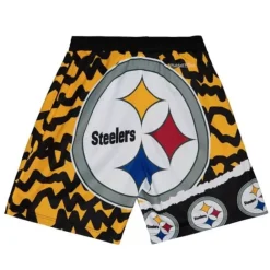 Apparel Mitchell & Ness Shorts-Jumbotron 2.0 Sublimated Shorts Pittsburgh Steelers