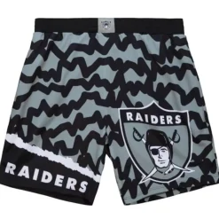 Apparel Mitchell & Ness Shorts-Jumbotron 2.0 Sublimated Shorts Oakland Raiders