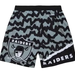 Apparel Mitchell & Ness Shorts-Jumbotron 2.0 Sublimated Shorts Oakland Raiders
