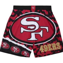 Apparel Mitchell & Ness Shorts-Jumbotron 2.0 Sublimated Shorts San Francisco 49Ers