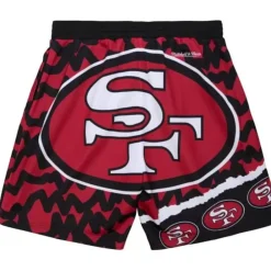Apparel Mitchell & Ness Shorts-Jumbotron 2.0 Sublimated Shorts San Francisco 49Ers