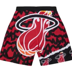 Apparel Mitchell & Ness Shorts-Jumbotron 2.0 Sublimated Shorts Miami Heat