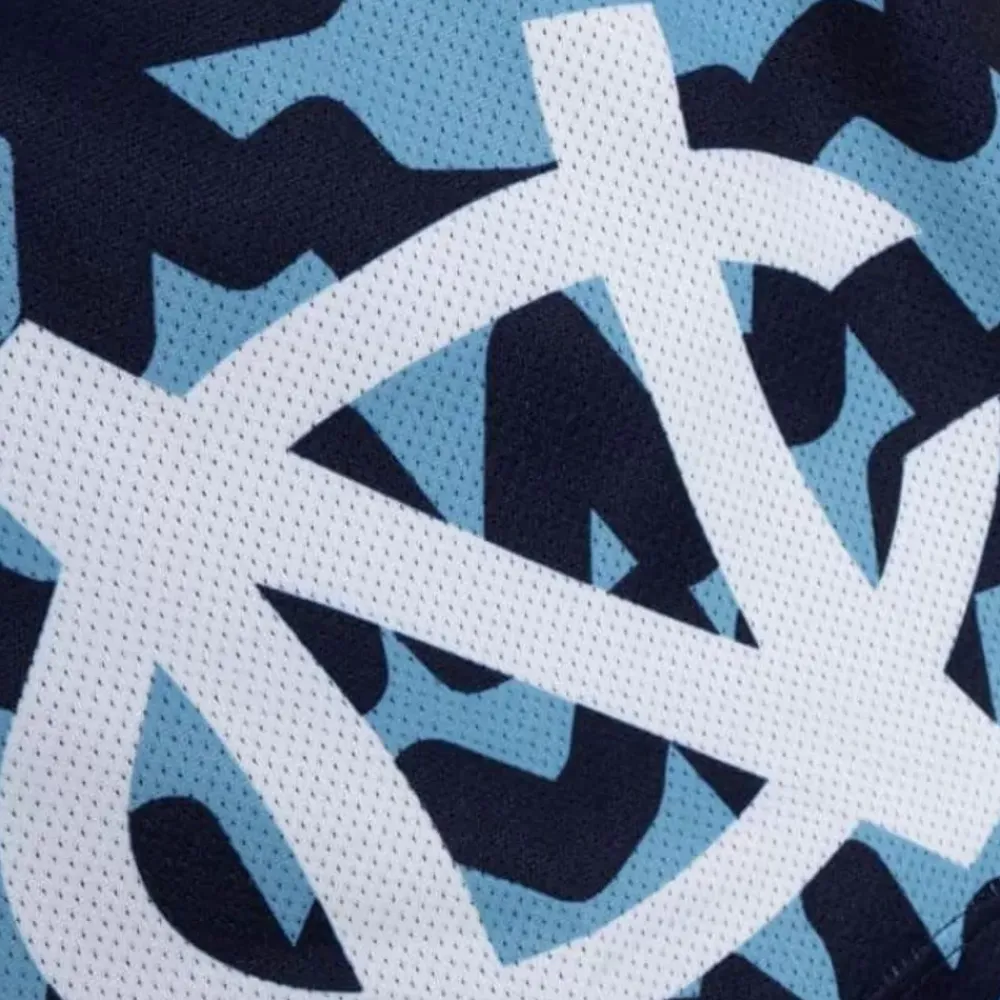 Apparel Mitchell & Ness Shorts-Jumbotron 2.0 Sublimated Shorts University Of North Carolina