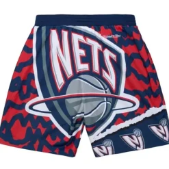 Apparel Mitchell & Ness Shorts-Jumbotron 2.0 Sublimated Shorts New Jersey Nets