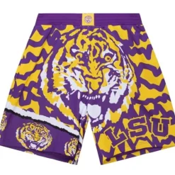 Apparel Mitchell & Ness Shorts-Jumbotron 2.0 Sublimated Shorts Louisiana State University