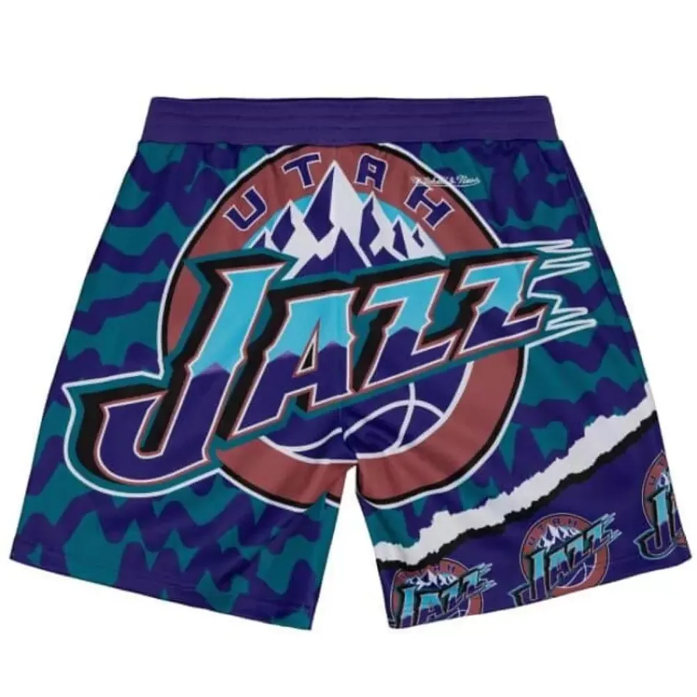 Apparel Mitchell & Ness Shorts-Jumbotron 2.0 Sublimated Shorts Utah Jazz