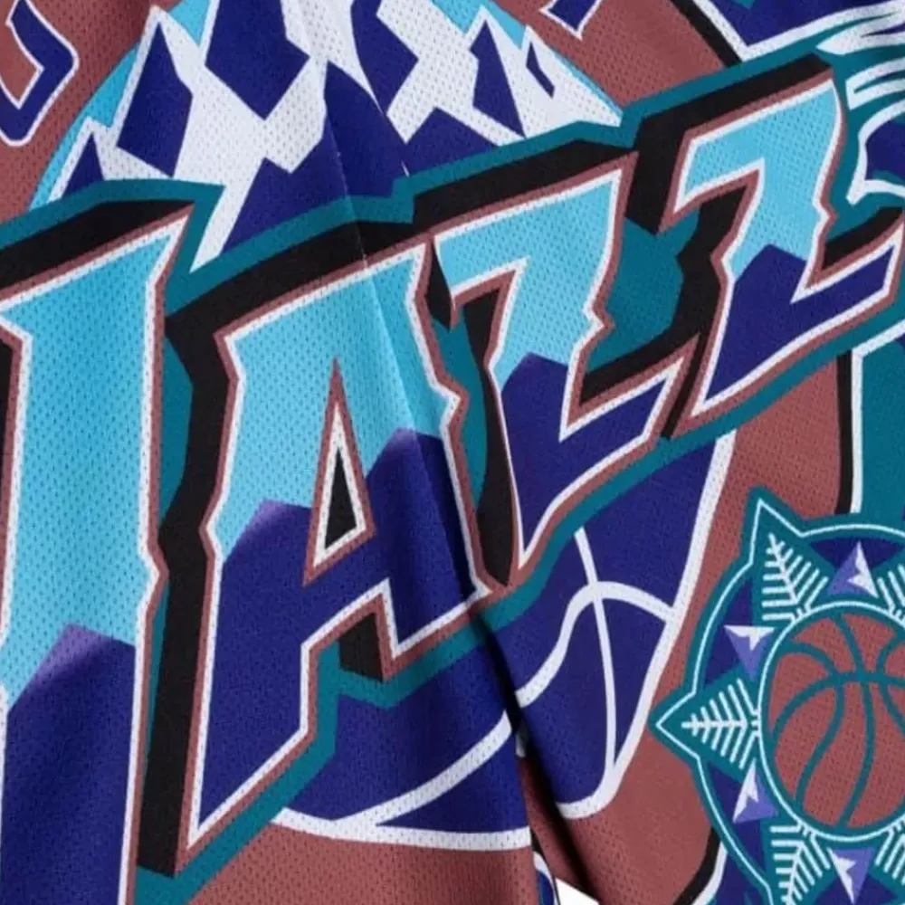 Apparel Mitchell & Ness Shorts-Jumbotron 2.0 Sublimated Shorts Utah Jazz