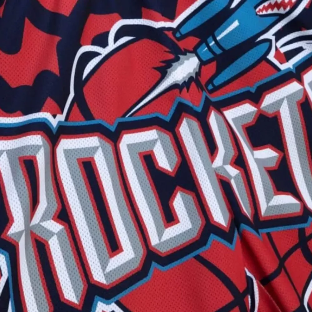 Apparel Mitchell & Ness Shorts-Jumbotron 2.0 Sublimated Shorts Houston Rockets