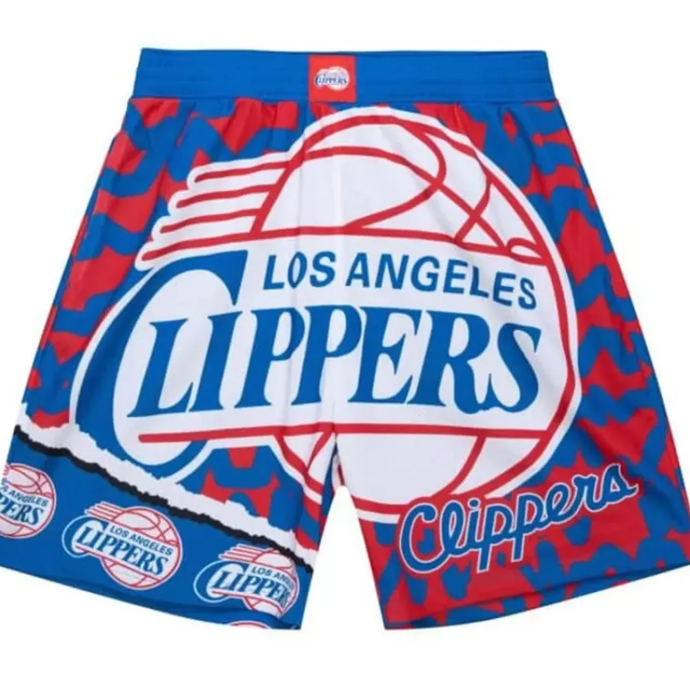 Apparel Mitchell & Ness Shorts-Jumbotron 2.0 Sublimated Shorts Los Angeles Clippers