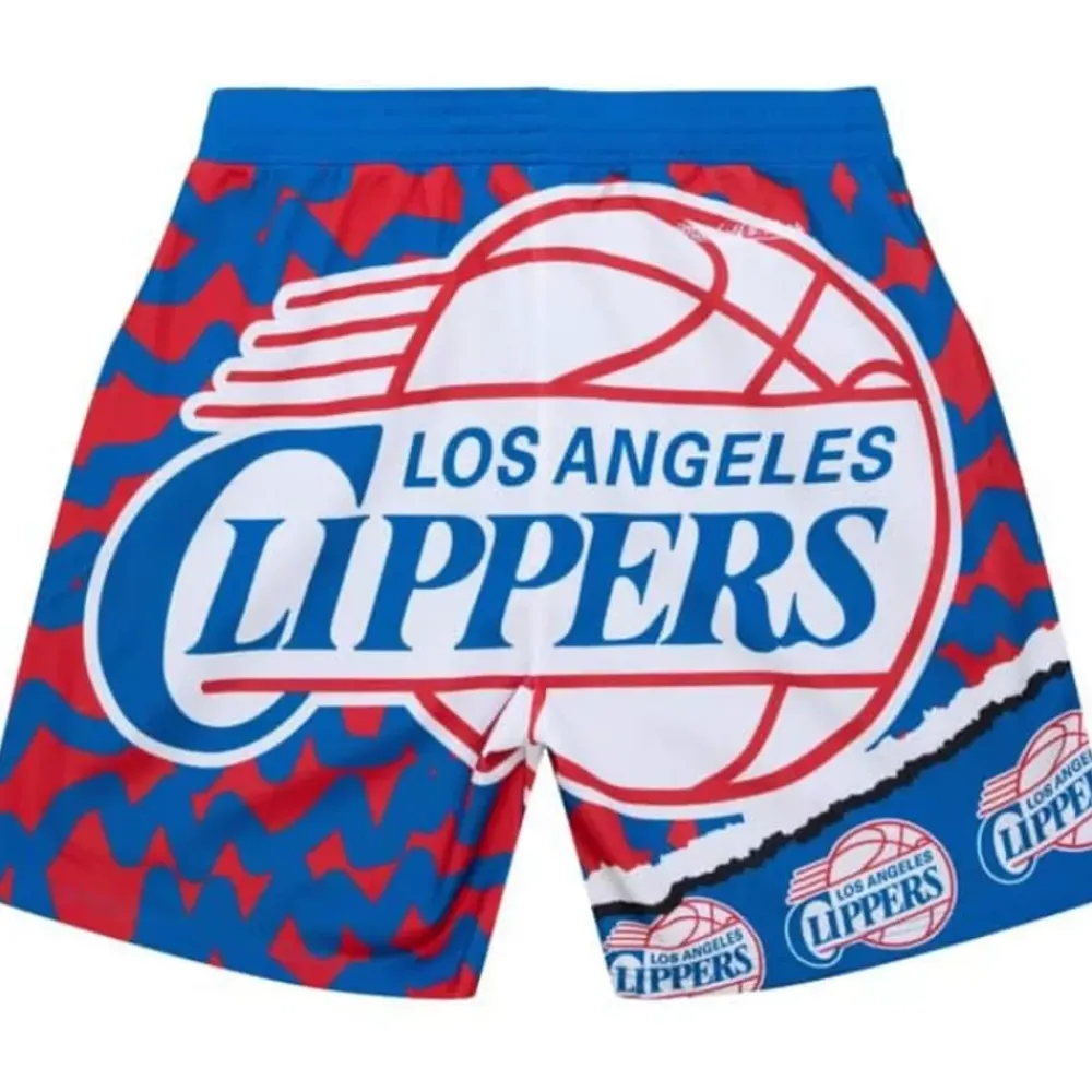 Apparel Mitchell & Ness Shorts-Jumbotron 2.0 Sublimated Shorts Los Angeles Clippers
