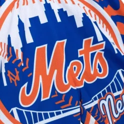 Apparel Mitchell & Ness Shorts-Jumbotron 2.0 Sublimated Shorts New York Mets