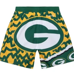 Apparel Mitchell & Ness Shorts-Jumbotron 2.0 Sublimated Shorts Green Bay Packers
