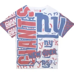 Apparel Mitchell & Ness T-Shirts & Tops-Jumbotron 2.0 Sublimated Ss Tee New York Giants