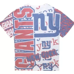 Apparel Mitchell & Ness T-Shirts & Tops-Jumbotron 2.0 Sublimated Ss Tee New York Giants