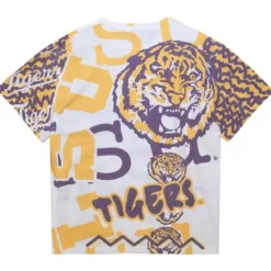 Apparel Mitchell & Ness T-Shirts & Tops-Jumbotron 2.0 Sublimated Ss Tee Louisiana State University