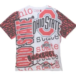 Apparel Mitchell & Ness T-Shirts & Tops-Jumbotron 2.0 Sublimated Ss Tee Ohio State