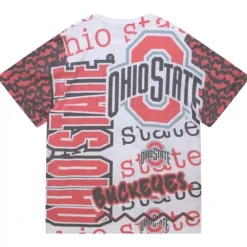 Apparel Mitchell & Ness T-Shirts & Tops-Jumbotron 2.0 Sublimated Ss Tee Ohio State