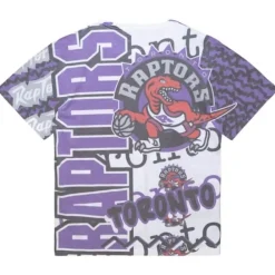Apparel Mitchell & Ness T-Shirts & Tops-Jumbotron 2.0 Sublimated Ss Tee Toronto Raptors