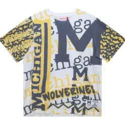 Apparel Mitchell & Ness T-Shirts & Tops-Jumbotron 2.0 Sublimated Ss Tee University Of Michigan