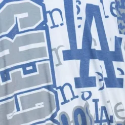Apparel Mitchell & Ness T-Shirts & Tops-Jumbotron 2.0 Sublimated Ss Tee Los Angeles Dodgers