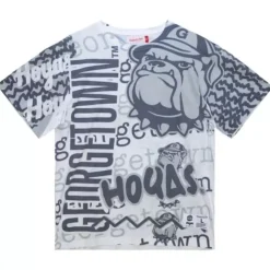Apparel Mitchell & Ness T-Shirts & Tops-Jumbotron 2.0 Sublimated Ss Tee Georgetown University