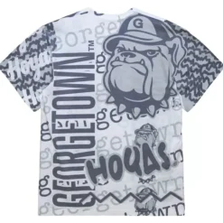 Apparel Mitchell & Ness T-Shirts & Tops-Jumbotron 2.0 Sublimated Ss Tee Georgetown University