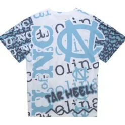 Apparel Mitchell & Ness T-Shirts & Tops-Jumbotron 2.0 Sublimated Ss Tee University Of North Carolina