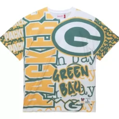 Apparel Mitchell & Ness T-Shirts & Tops-Jumbotron 2.0 Sublimated Ss Tee Green Bay Packers