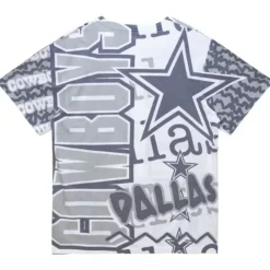 Apparel Mitchell & Ness T-Shirts & Tops-Jumbotron 2.0 Sublimated Ss Tee Dallas Cowboys