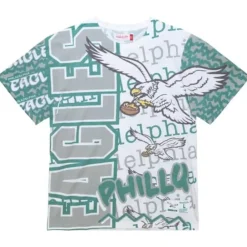Apparel Mitchell & Ness T-Shirts & Tops-Jumbotron 2.0 Sublimated Ss Tee Philadelphia Eagles