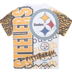 Apparel Mitchell & Ness T-Shirts & Tops-Jumbotron 2.0 Sublimated Ss Tee Pittsburgh Steelers
