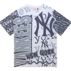 Apparel Mitchell & Ness T-Shirts & Tops-Jumbotron 2.0 Sublimated Ss Tee New York Yankees