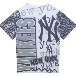 Apparel Mitchell & Ness T-Shirts & Tops-Jumbotron 2.0 Sublimated Ss Tee New York Yankees