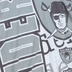 Apparel Mitchell & Ness T-Shirts & Tops-Jumbotron 2.0 Sublimated Ss Tee Oakland Raiders