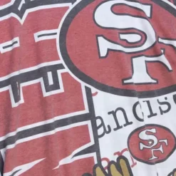 Apparel Mitchell & Ness T-Shirts & Tops-Jumbotron 2.0 Sublimated Ss Tee San Francisco 49Ers