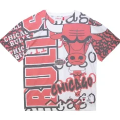 Apparel Mitchell & Ness T-Shirts & Tops-Jumbotron 2.0 Sublimated Ss Tee Chicago Bulls