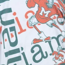 Apparel Mitchell & Ness T-Shirts & Tops-Jumbotron 2.0 Sublimated Ss Tee University Of Miami