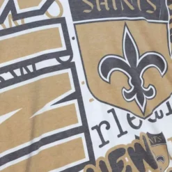 Apparel Mitchell & Ness T-Shirts & Tops-Jumbotron 2.0 Sublimated Ss Tee New Orleans Saints