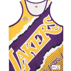 Apparel Mitchell & Ness T-Shirts & Tops-Jumbotron 2.0 Sublimated Tank Los Angeles Lakers