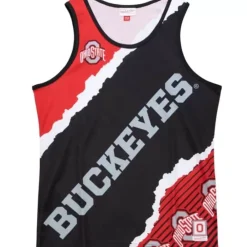Apparel Mitchell & Ness T-Shirts & Tops-Jumbotron 2.0 Sublimated Tank Ohio State