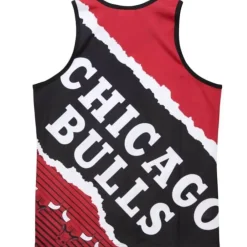 Apparel Mitchell & Ness T-Shirts & Tops-Jumbotron 2.0 Sublimated Tank Chicago Bulls